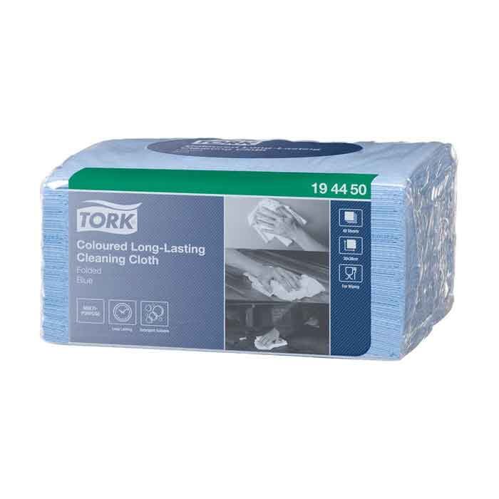 Tørk W8 cleaning paper KLUT FARGEKODET W8 BLÅ TORK